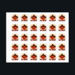 Halloween Call of Spirit Labels<br><div class="desc">Halloween call of spirit design,  this design is perfect for anyone anytime and not just Halloween,  with this attractive artwork featuring a spooky looking two pumpkins with a dagger axe and a ghost.</div>
