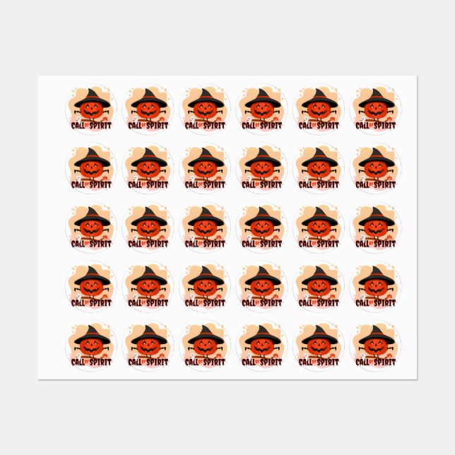 Halloween Call of Spirit Labels (Sheet)