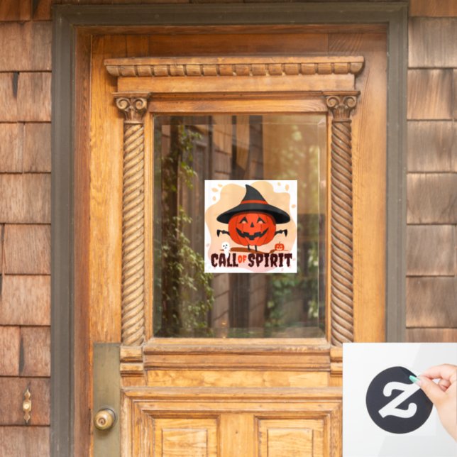 Halloween Call of Spirit Window Cling (Home Door)