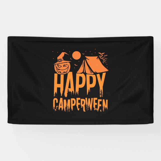 Halloween Camper Nature Banner (Horizontal)