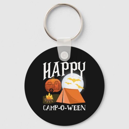 Halloween Camping Happy Camp O Ween Costume Keychain