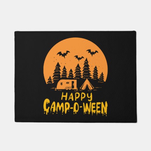 Halloween Camping _ Happy Camp_O_Ween Doormat