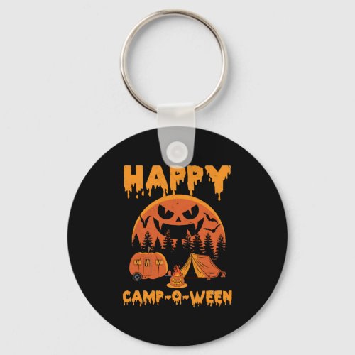 Halloween Camping _ Happy Camp O Ween Keychain