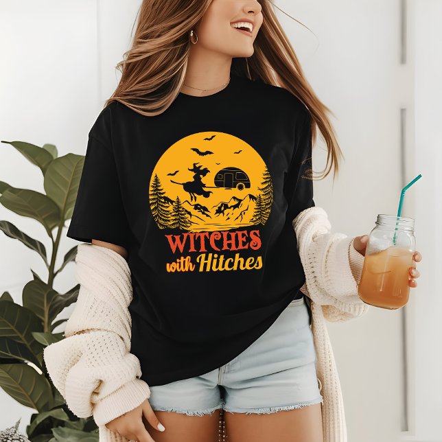 Halloween Camping Witch Funny Modern Tri-Blend Shirt (Creator Uploaded)