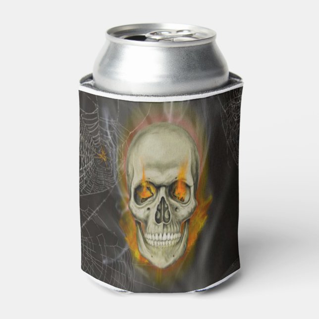 Halloween Can Cooler/Skull Can Cooler (Can Front)