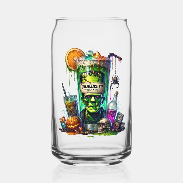 Halloween Can Glass  (Front)