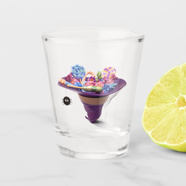 Halloween candies shot glass (Front)