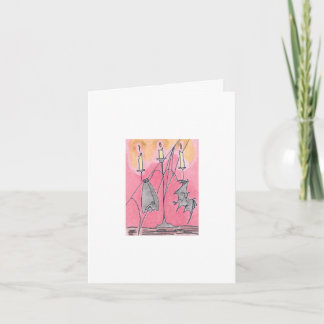 Halloween Candlebats Card