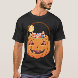 Halloween Candy Basket Pumpkin Costume T-Shirt
