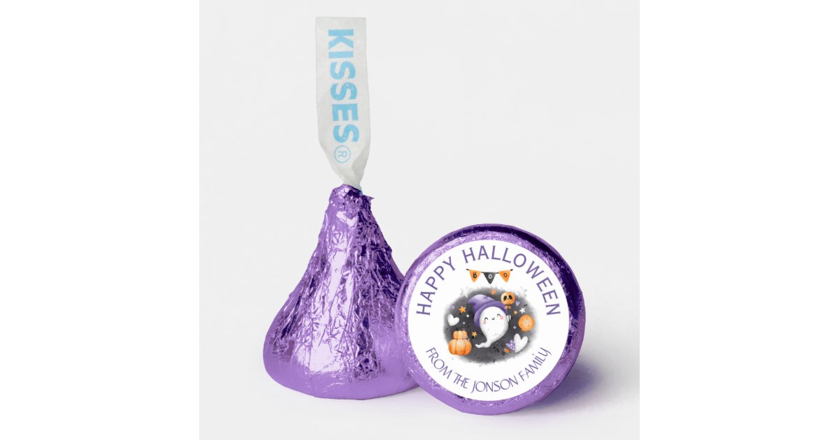 Halloween Candy Boo Family Name Hershey®'s Kisses | Zazzle