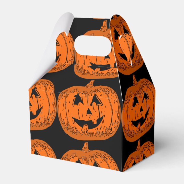 Halloween candy box,pumpkin,pumpkins favor boxes (Front Side)