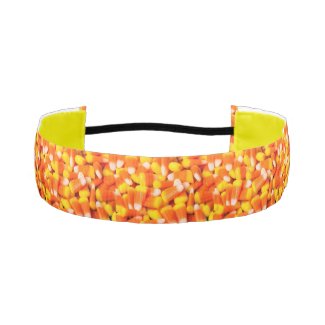 Halloween Candy Corn Athletic Headband