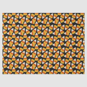 Halloween Candy Corn Black Tissue Paper