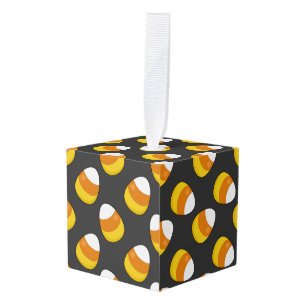 Halloween Candy Corn Cube Ornament