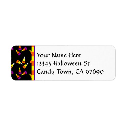 Halloween Candy Corn Custom Address Labels