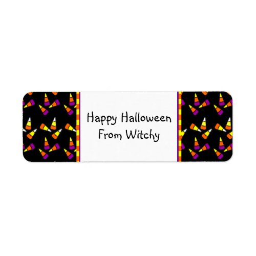 Halloween Candy Corn Custom Labels