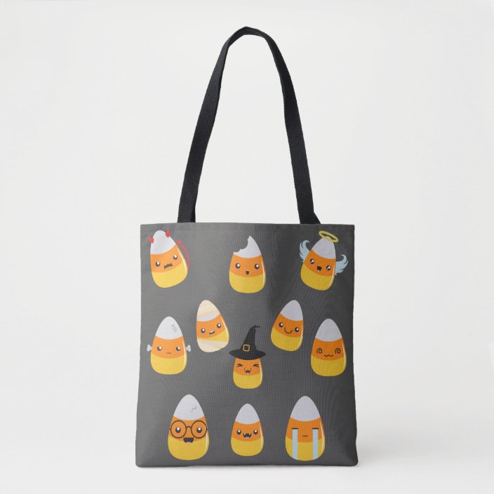 Halloween Candy Corn Emoji Trick Or Treat Tote Bag Zazzle Com