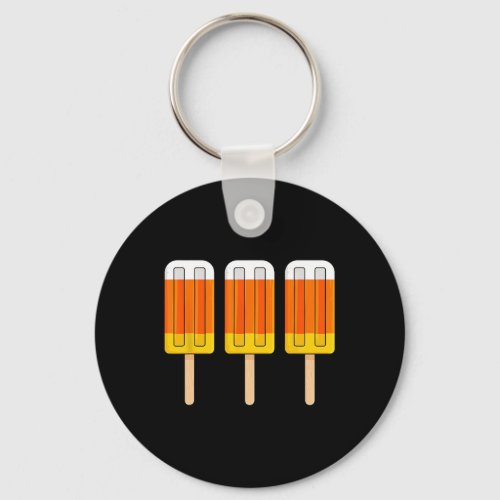 Halloween Candy Corn Fun Ice Cream Popsicles  Keychain