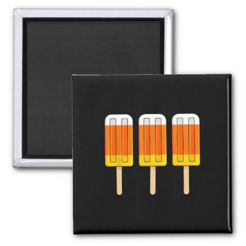 Halloween Candy Corn Fun Ice Cream Popsicles  Magnet