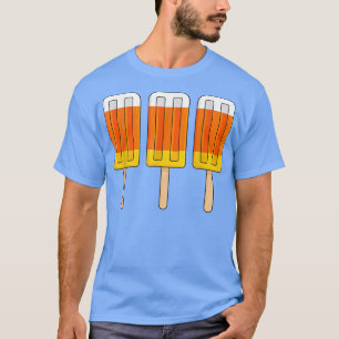 Halloween Candy Corn Funny Ice Cream Popsicles T-Shirt