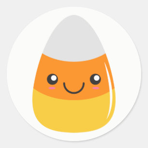 Halloween Candy Corn Happy Emoji Stickers