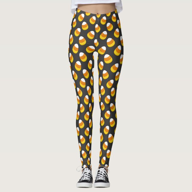 Halloween Candy Corn Leggings (Front)