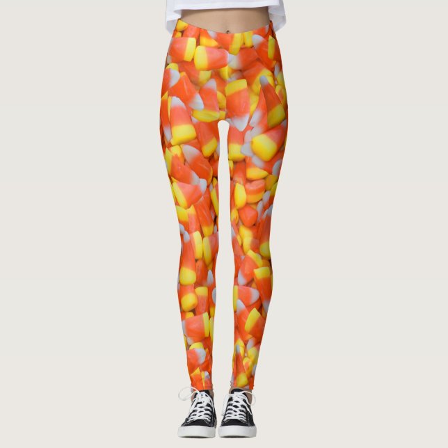 halloween candy corn leggings (Front)