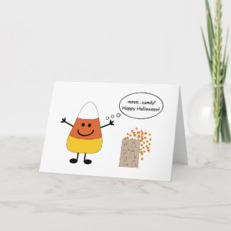 Halloween Candy Corn Man Card