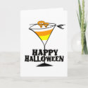 Halloween Candy Corn Martini card