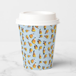 Halloween candy corn paper cups