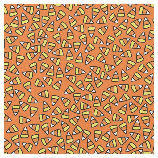Halloween Candy Corn Pattern Fabric