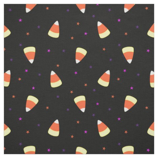 Halloween Candy Corn Pattern Fabric