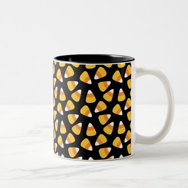Halloween Candy Corn Pattern Mug (Right)