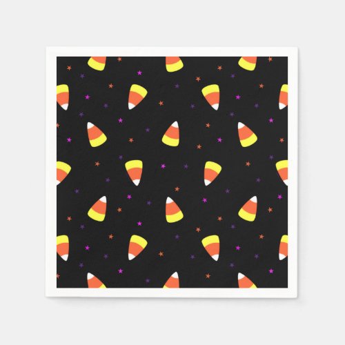 Halloween Candy Corn Pattern Paper Napkins