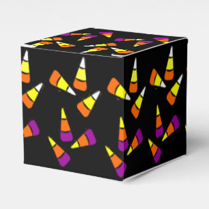 Halloween Candy Corn Pattern Party Favor Box
