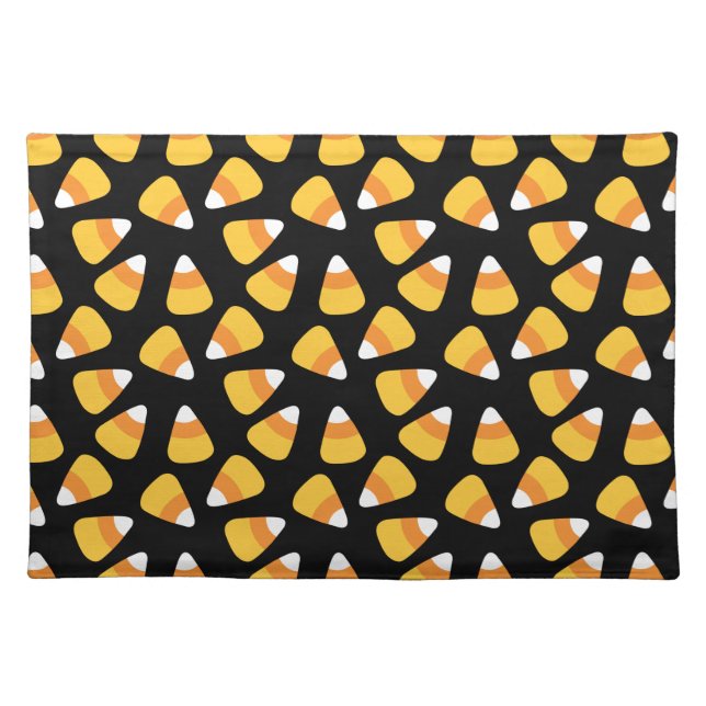 Halloween Candy Corn Pattern Placemat (Front)