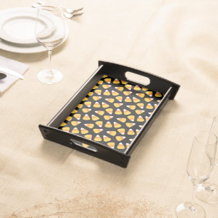 Halloween Candy Corn Pattern Serving Tray