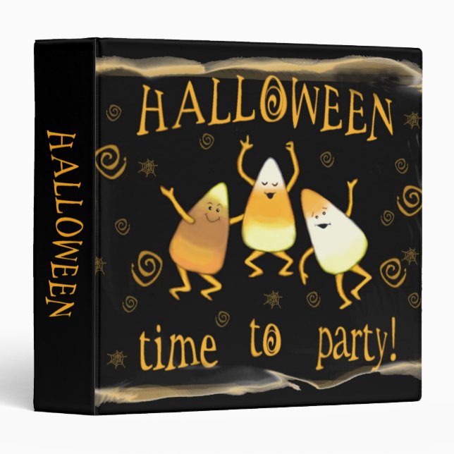 Halloween Candy Corn Photo / Scrapbook Binder (Front/Spine)