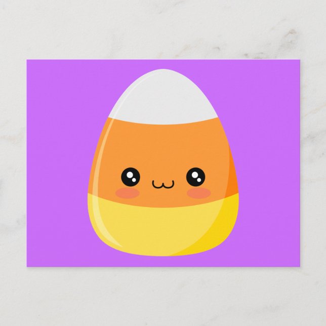 Halloween Candy Corn Postcard (Front)