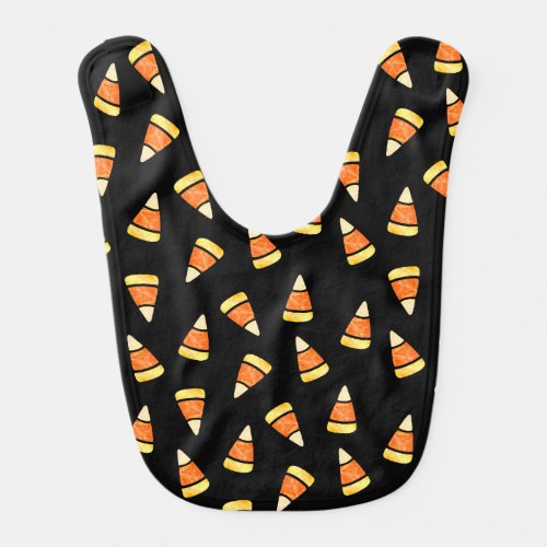 Halloween Candy Corn Print Bib