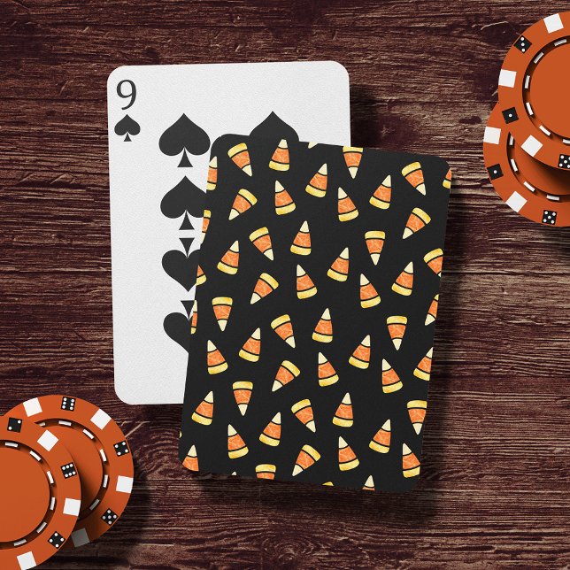 Halloween Candy Corn Print Poker Cards (Creator Uploaded)