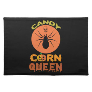 Halloween Candy Corn Queen Birthday Cloth Placemat