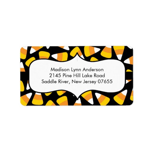 Halloween Candy Corn  Return Address Labels Label