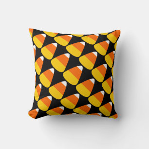 Halloween Candy Corn Throw Pillow