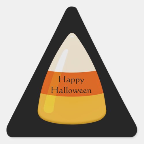 Halloween Candy Corn Triangle Sticker