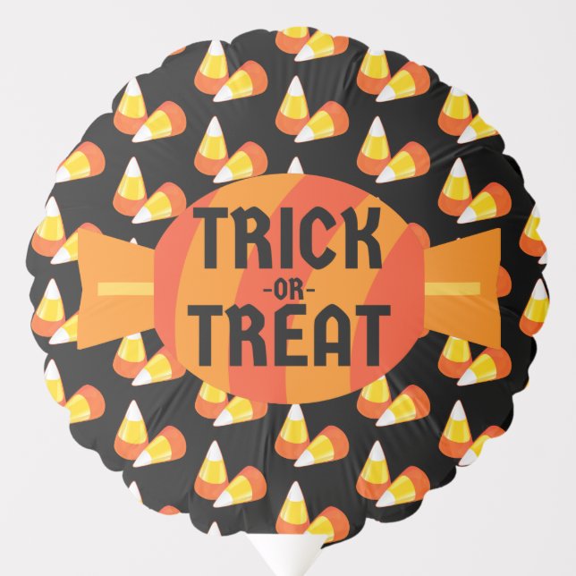 Halloween Candy Corn Trick Or Treat Balloon (Front)