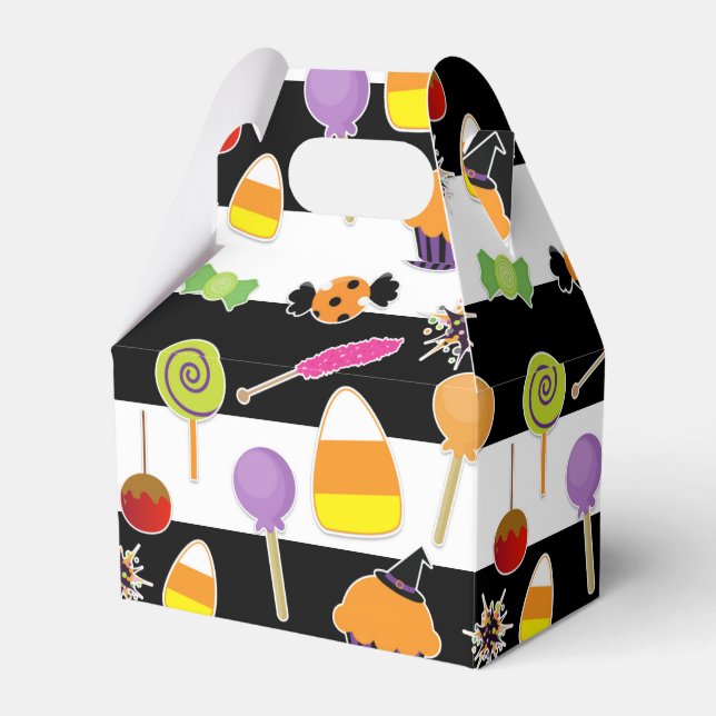 Halloween Candy Costume Party Favor Treat Box (Front Side)