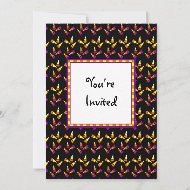 Halloween Candy Custom Party Invitations (Front)