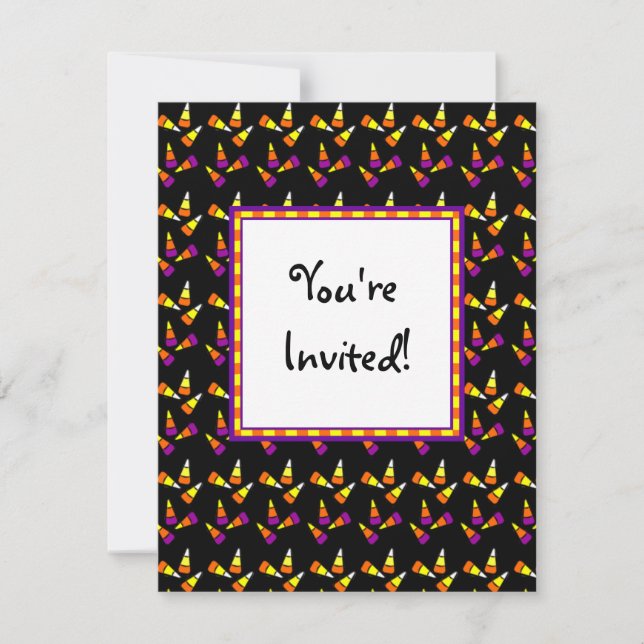 Halloween Candy Custom Party Invitations (Front)