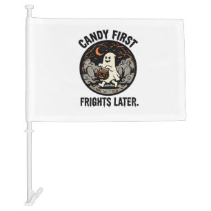 Halloween Candy Frights Night Car Flag